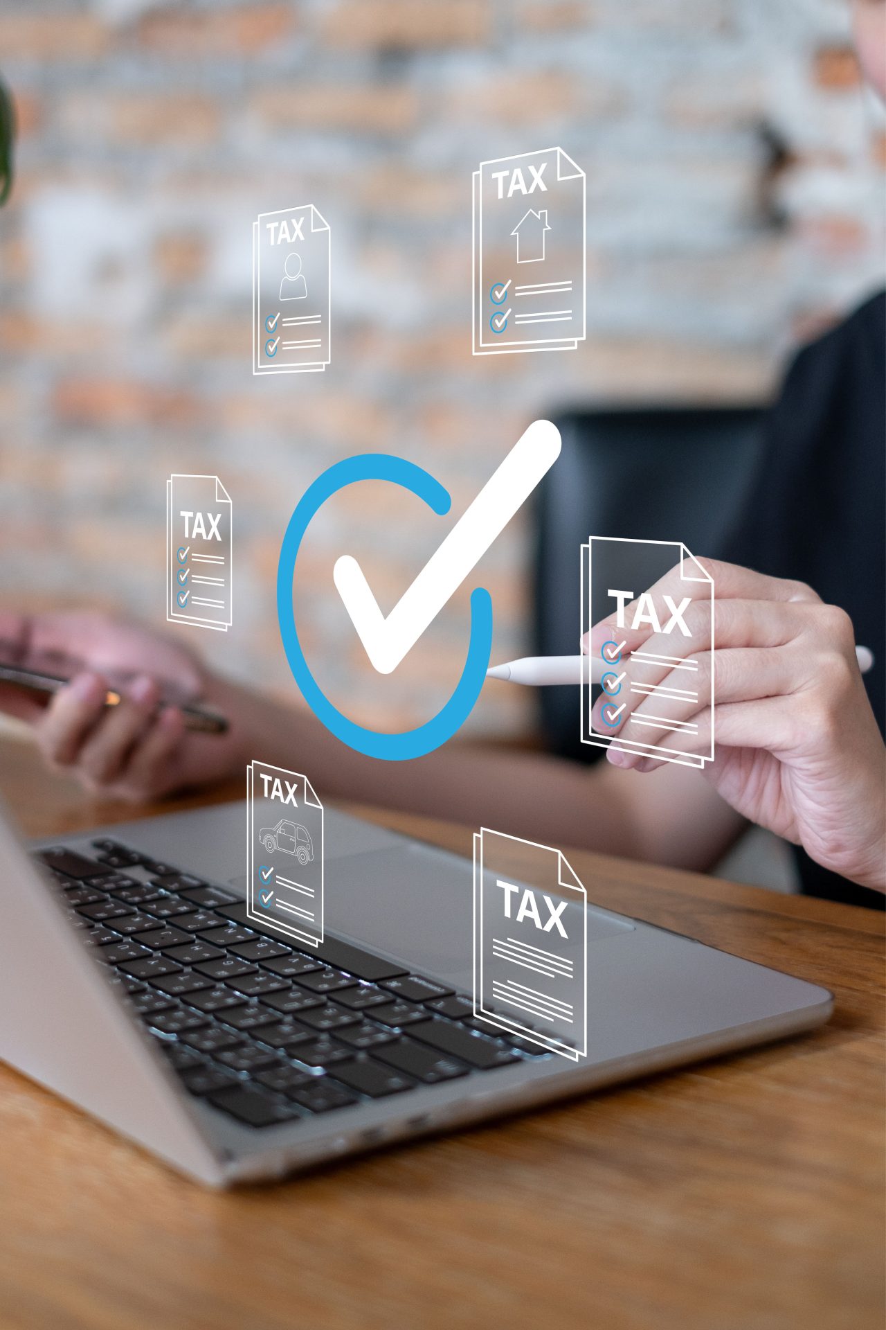 Tax calculate financial accounting income investment economy business budget money government finance inspecting return online payment digital taxation pay service calendar tax day banking concept